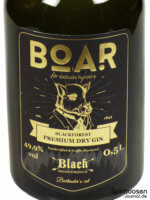 Boar Gin Black Vorderseite Etikett