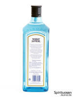 Bombay Sapphire London Dry Gin (47%) Rückseite