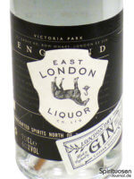 East London Liquor Company London Dry Gin Vorderseite Etikett