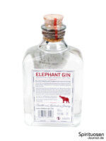 Elephant Gin Rückseite