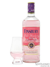 Finsbury Wild Strawberry Glas und Flasche