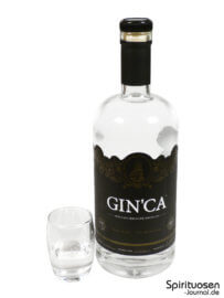 Gin'Ca Glas und Flasche