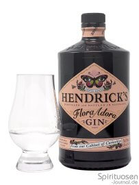 Hendrick's Flora Adora Glas und Flasche