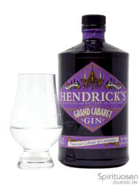 Hendrick's Grand Cabaret Glas und Flasche