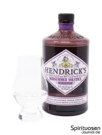 Hendrick's Midsummer Solstice Glas und Flasche