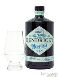 Hendrick's Neptunia Glas und Flasche
