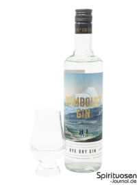 Humboldt Gin Glas und Flasche