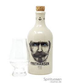 Knut Hansen Dry Gin Glas und Flasche