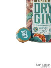 Los Muertos Mexican Dry Gin Verschluss der Verschluss einer Flasche Los Muertos Mexican Dry Gin