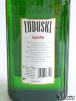 Lubuski Gin Original Rückseite Etikett