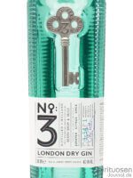 No. 3 London Dry Gin Vorderseite Etikett