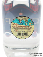Opihr Oriental Spiced Gin Rückseite Etikett
