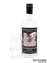 Sipsmith V.J.O.P. Glas und Flasche