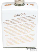 Skin Gin Rückseite Etikett