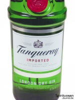 Tanqueray London Dry Gin Vorderseite Etikett