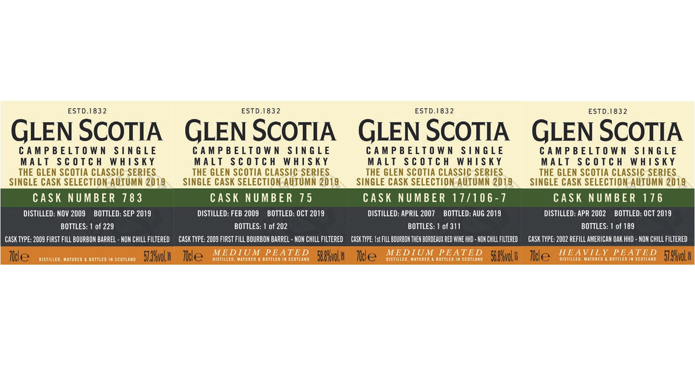 News: Glen Scotia enthüllt Single Cask Selection Autumn 2019