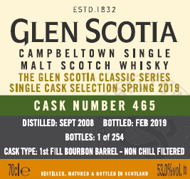 Glen Scotia launcht Single Cask Selection Spring 2019