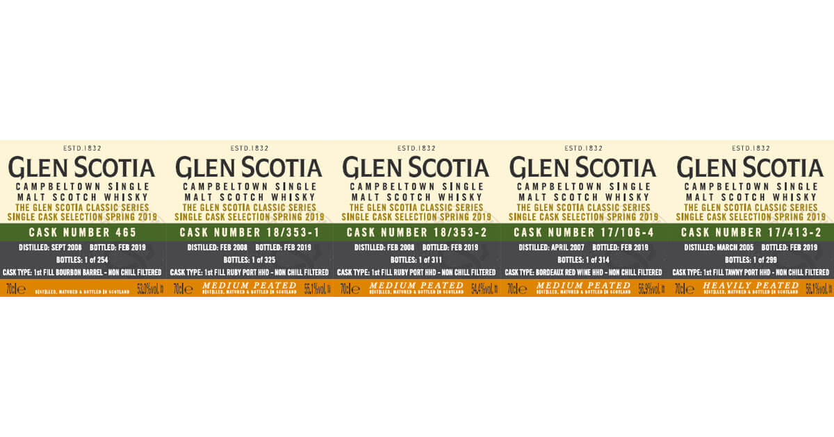News: Glen Scotia launcht Single Cask Selection Spring 2019