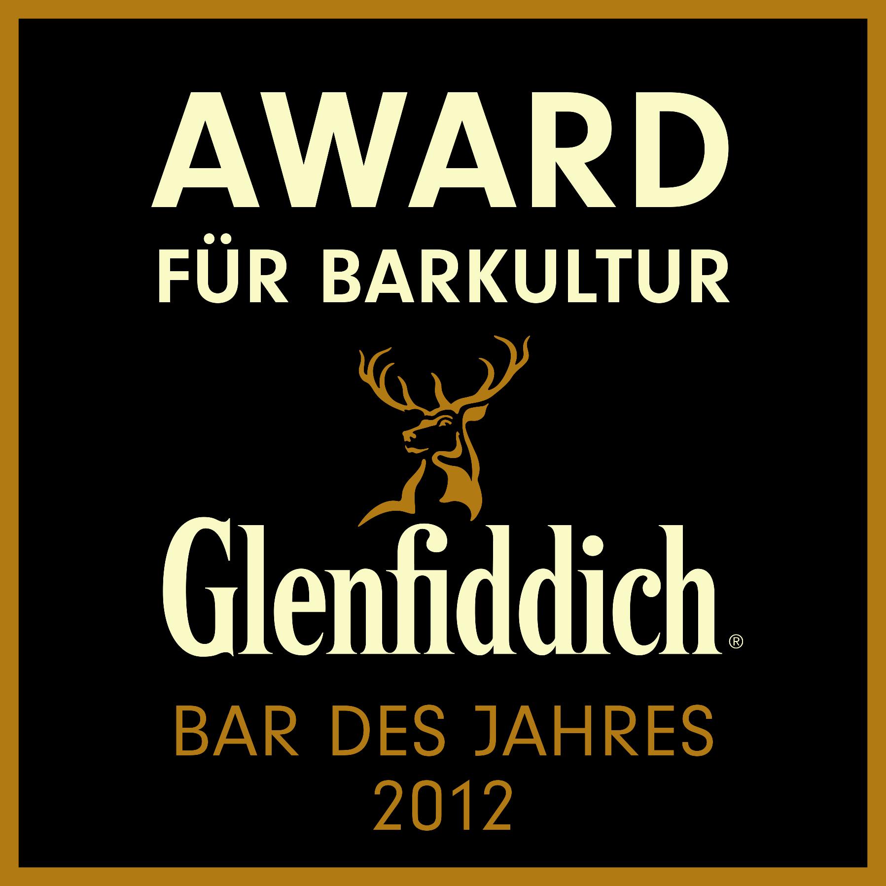 Glenfiddich Award für Barkultur 2012 geht an Jimmy's Bar in Frankfurt am Main