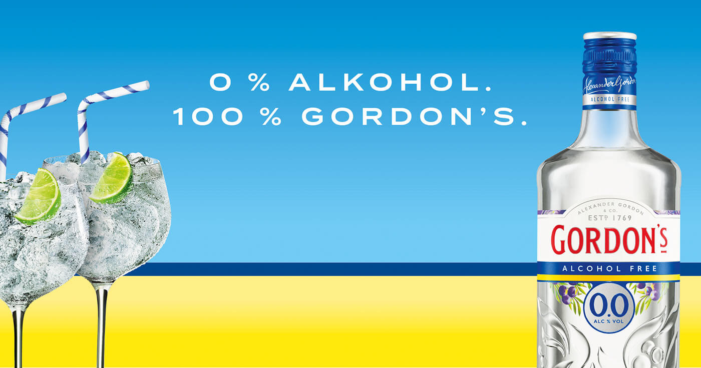 Im Trend: Marktstart des Gordon’s 0.0% als alkoholfreie Gin-Alternative