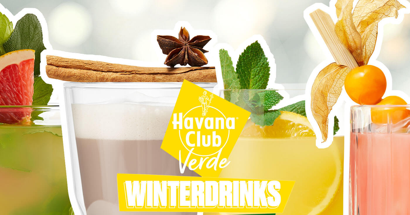 Zum Nachmixen: Havana Club Verde in vier kalten und heißen Winterdrinks
