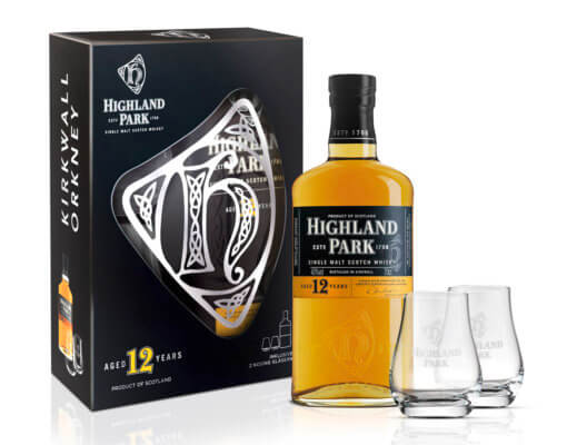 Highland Park 12 Jahre in Geschenkset mit zwei Gläsern erhältlich