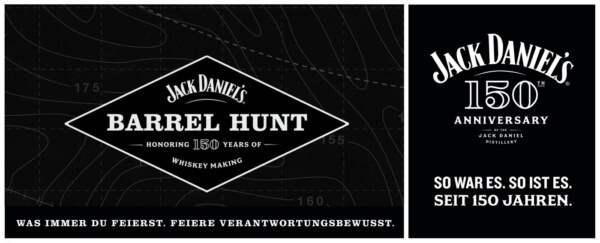 Jack Daniel's Barrel Hunt zum 150-jährigen Jubiläum gestartet