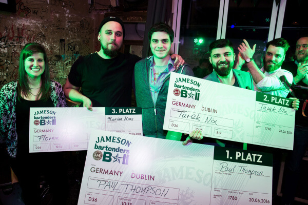 Paul Thompson siegt bei deutschem Jameson Bartenders Ball 2016