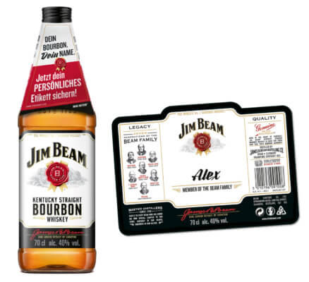 Jim Beam startet Aktion 'Dein Bourbon. Dein Name.'