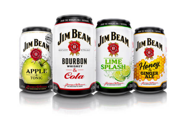 Jim Beam verpasst Ready-to-Drink-Dosen neues Design