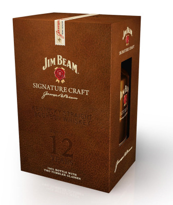 Jim Beam Signature Craft 12 Jahre im Geschenkset mit Tumbler