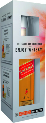 Johnnie Walker Red Label On-Pack mit Tumbler