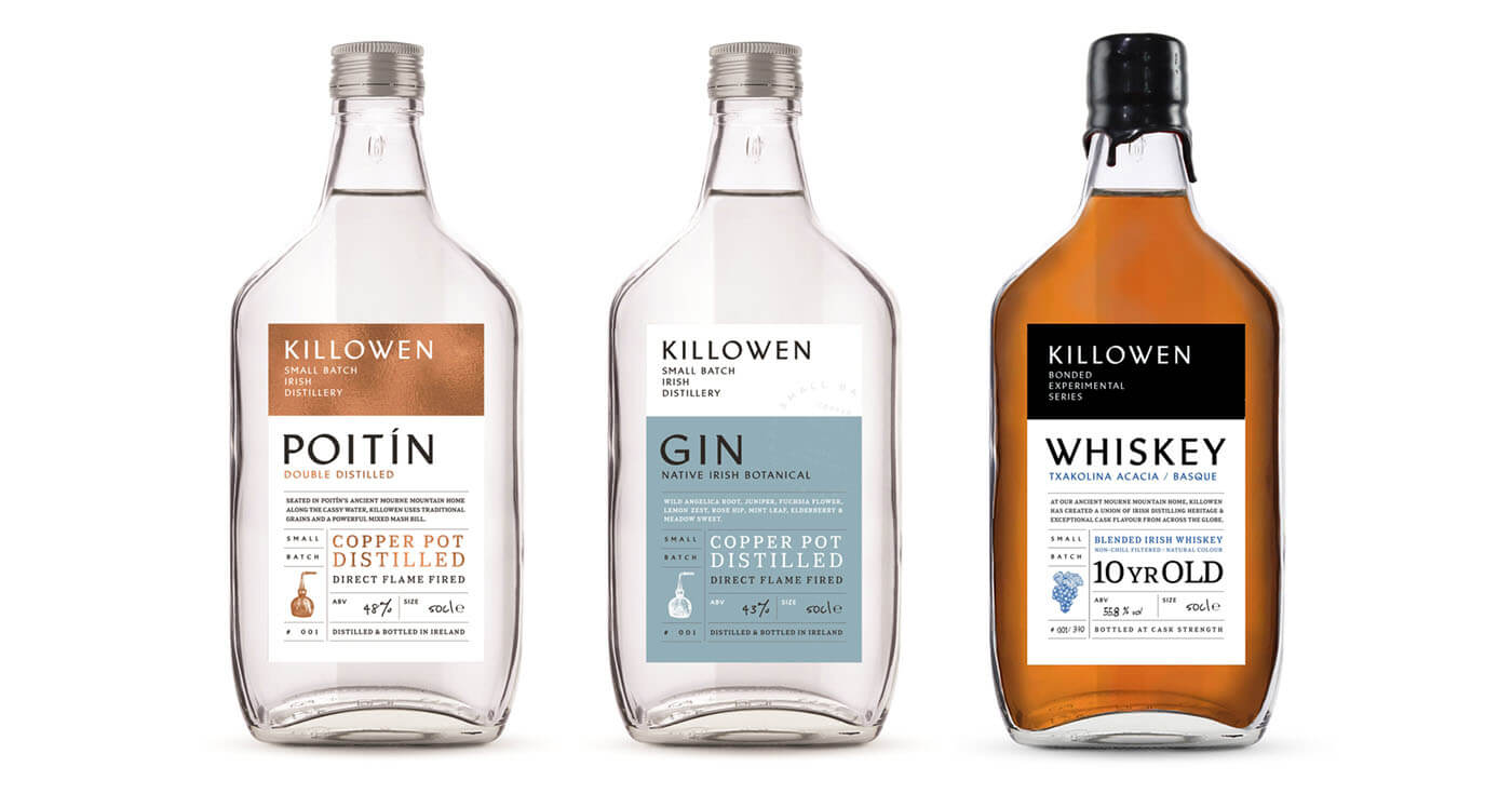 Markteinführung: Killowen Distillery bringt Poitín, Gin und Whiskey nach Deutschland