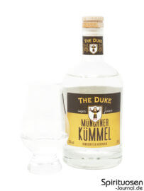 The Duke Münchner Kümmel Glas und Flasche