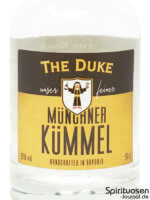 The Duke Münchner Kümmel Vorderseite Etikett