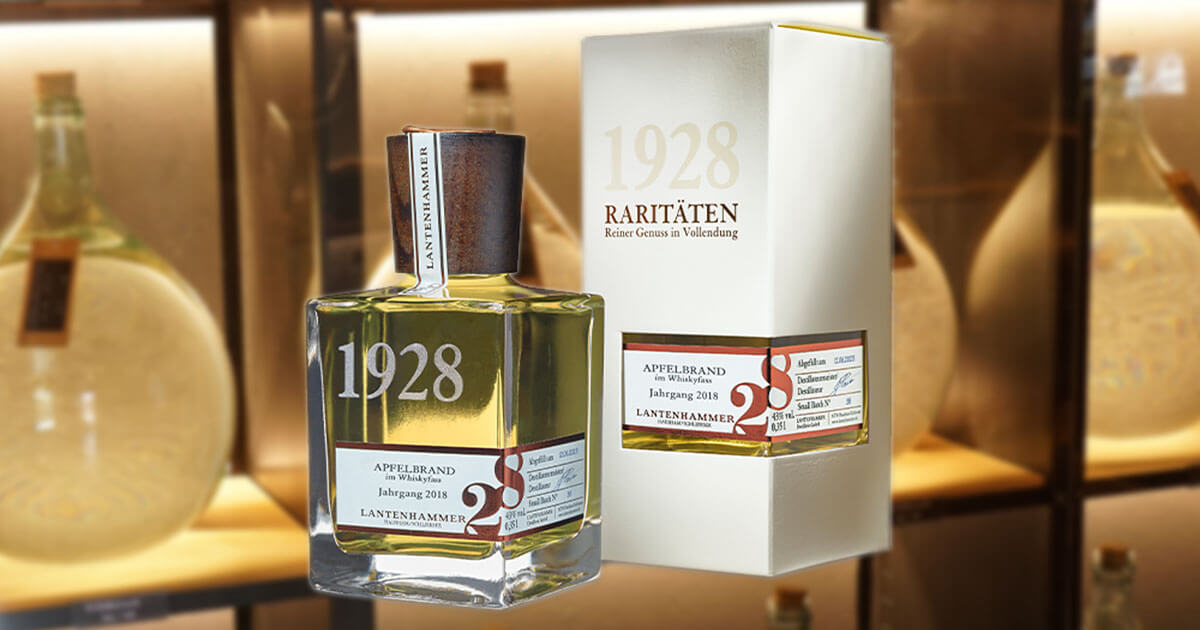1928-Raritäten: Lantenhammer Destillerie präsentiert Apfelbrand im Whiskyfass