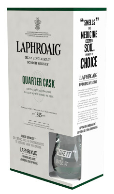 Laphroaig Quarter Cask mit gratis Glas zur Weihnachtszeit