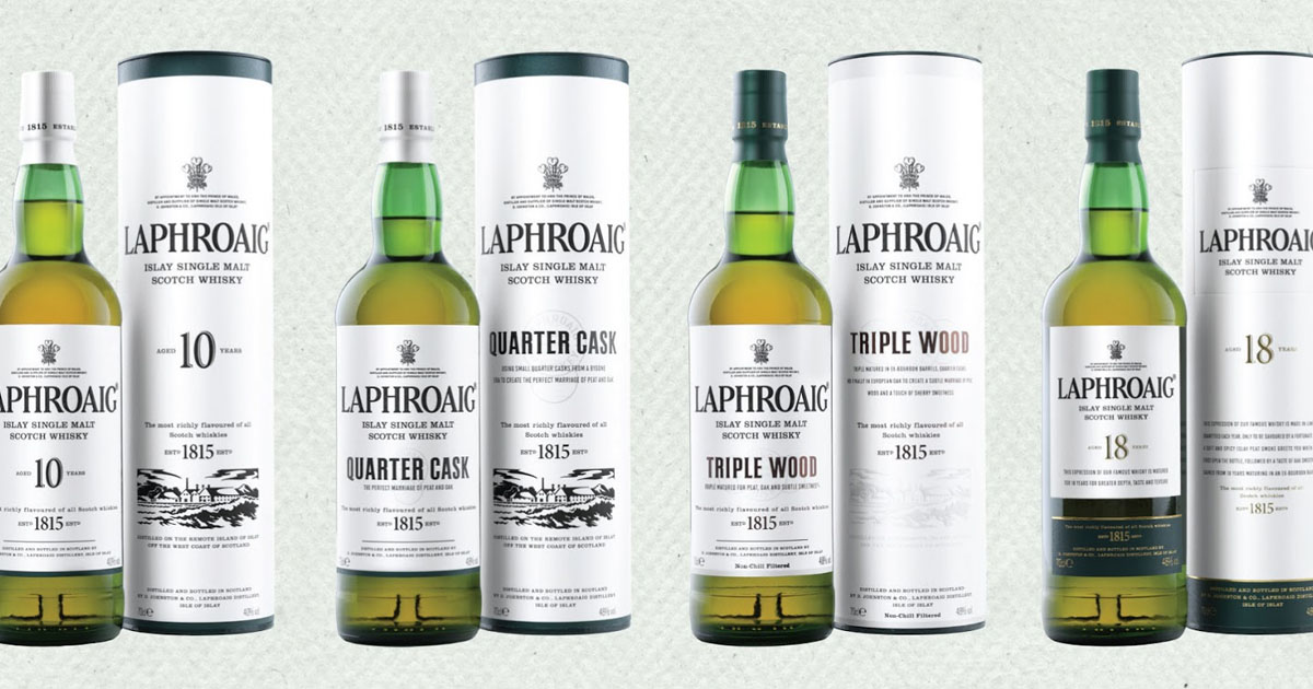 Modern und einheitlich: Laphroaig Islay Scotch Whisky erhält neues Design