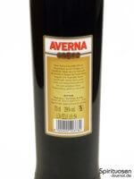 Averna Amaro Siciliano Rückseite Etikett