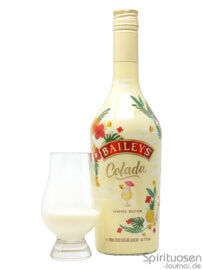 Baileys Colada Glas und Flasche