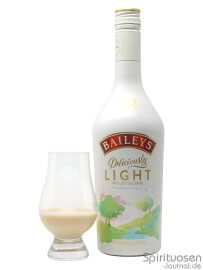 Baileys Deliciously Light Glas und Flasche