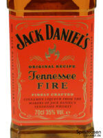 Jack Daniel's Tennessee Fire Vorderseite Etikett