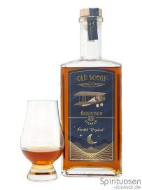 Old Soggy No. 1 Bourbon Liqueur Roasted Hazelnut Glas und Flasche