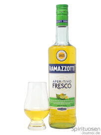 Ramazzotti Aperitivo Fresco Glas und Flasche