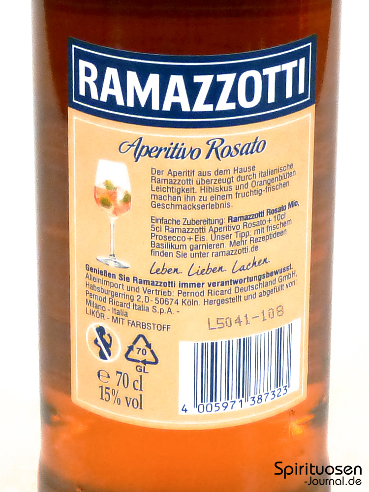 Test: Ramazzotti Aperitivo Rosato – | Likör