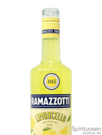 der Hals einer Flasche Ramazzotti Limoncello
