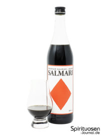 Salmari Salmiak Liquor Glas und Flasche