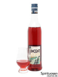 Schladerer Vincent Aperitif Glas und Flasche