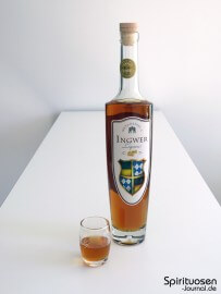 The Duke - Max & Daniel's Ingwer Liqueur Glas und Flasche