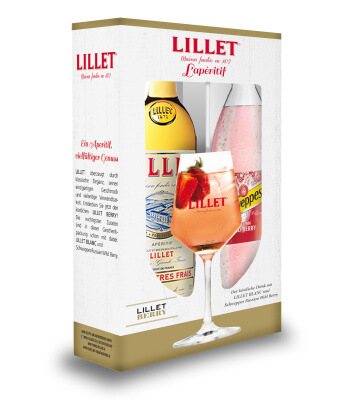 Lillet Blanc im Geschenkset für Oktober gezeigt